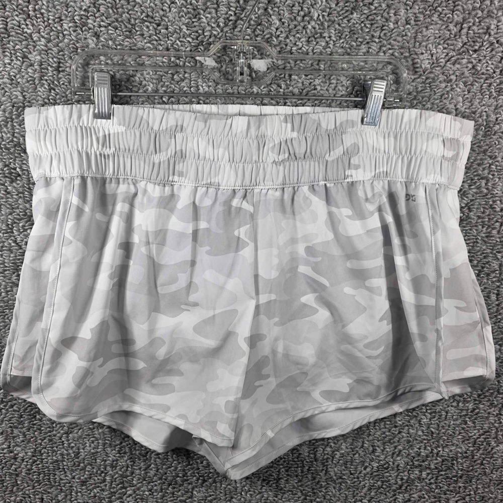 DSG High-Rise Stride Short Grey White Camo Athletic Running‎ Womens XL